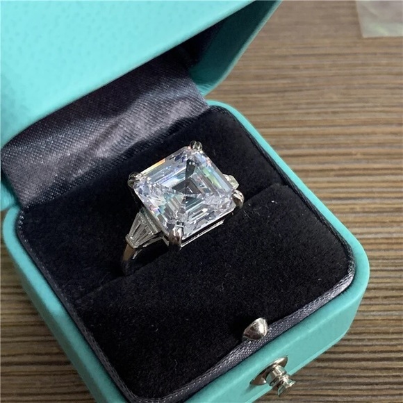 5ct Asscher Cut Ring - Picture 4 of 16